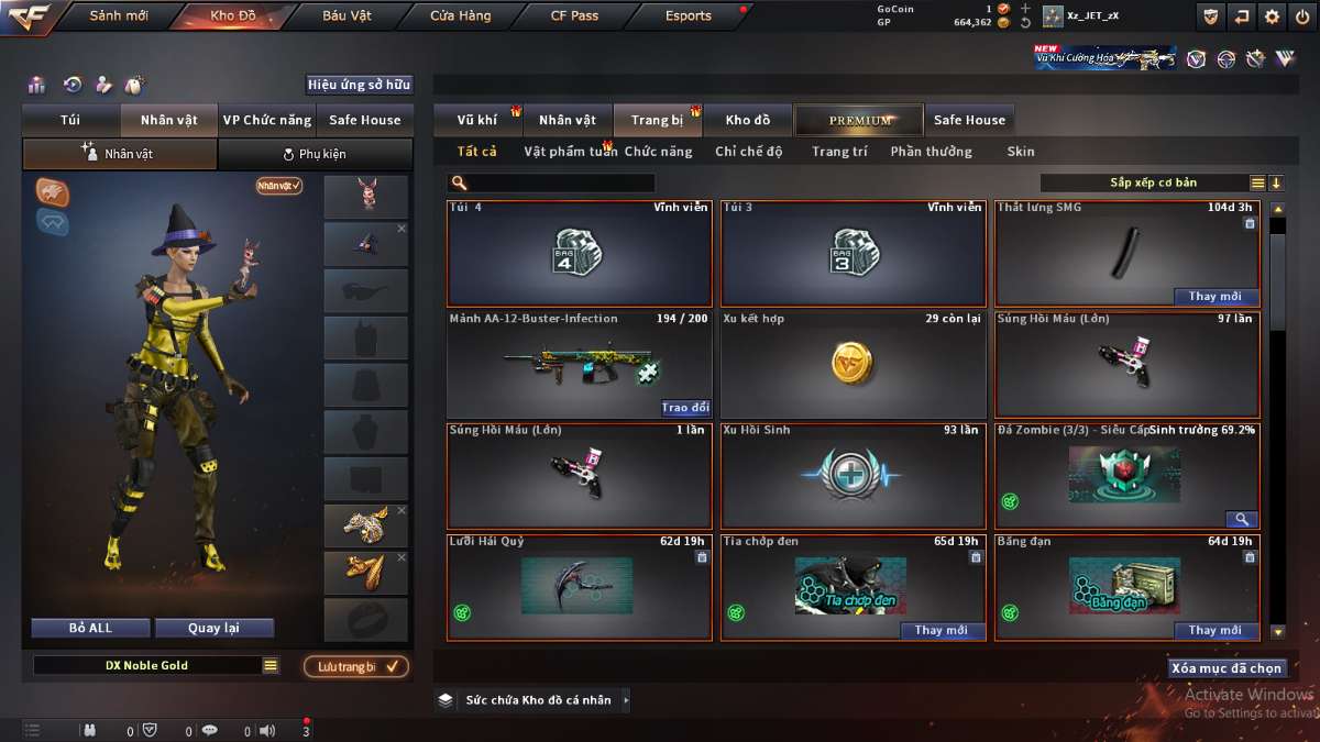 shop acc cf uy tin gia re